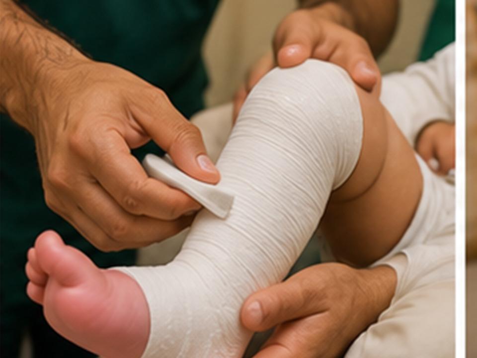 Ponseti Club Foot Care rehabilitation at Regenix Green Fort